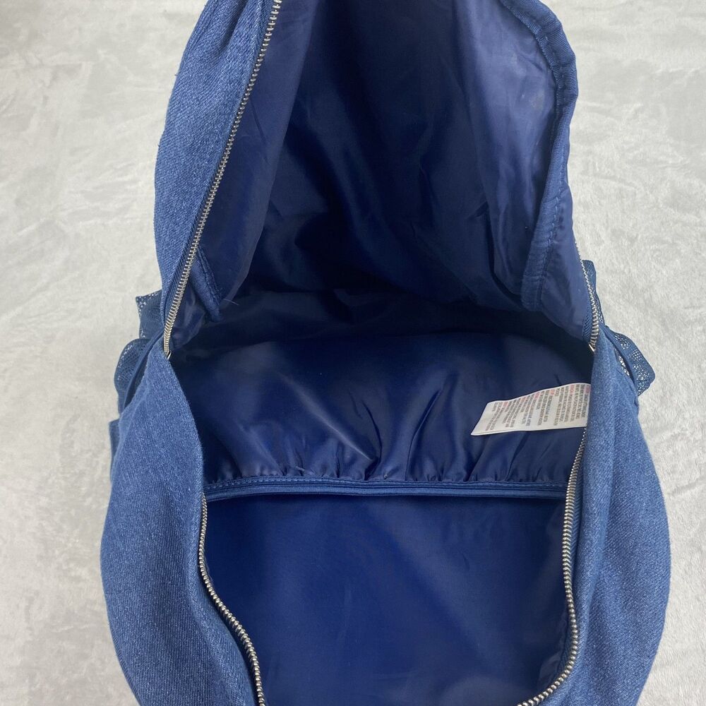 Disney World Pride Collection Denim Mickey Mouse Backpack Rainbow Blue - Picture 8 of 10